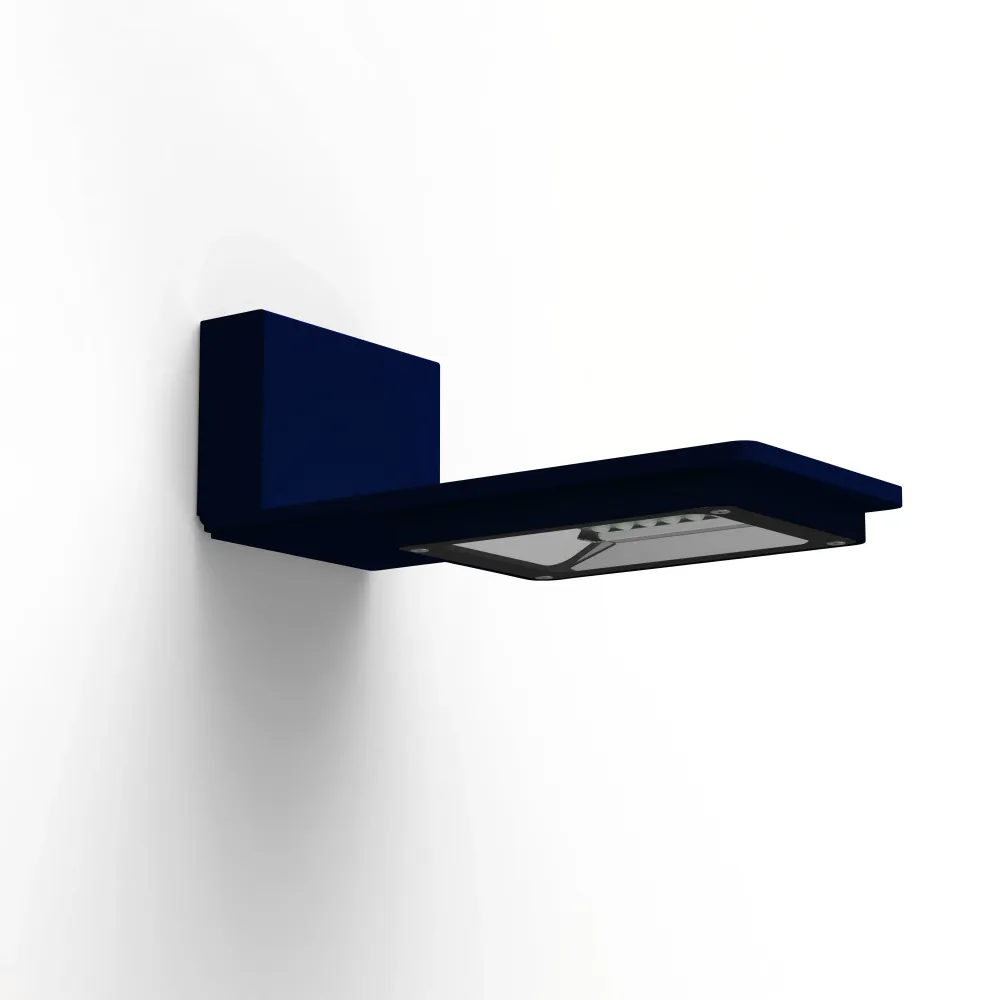 Applique Hector N°1 LED asym 35W 3000K 1-10V Bleu acier 065 182004065