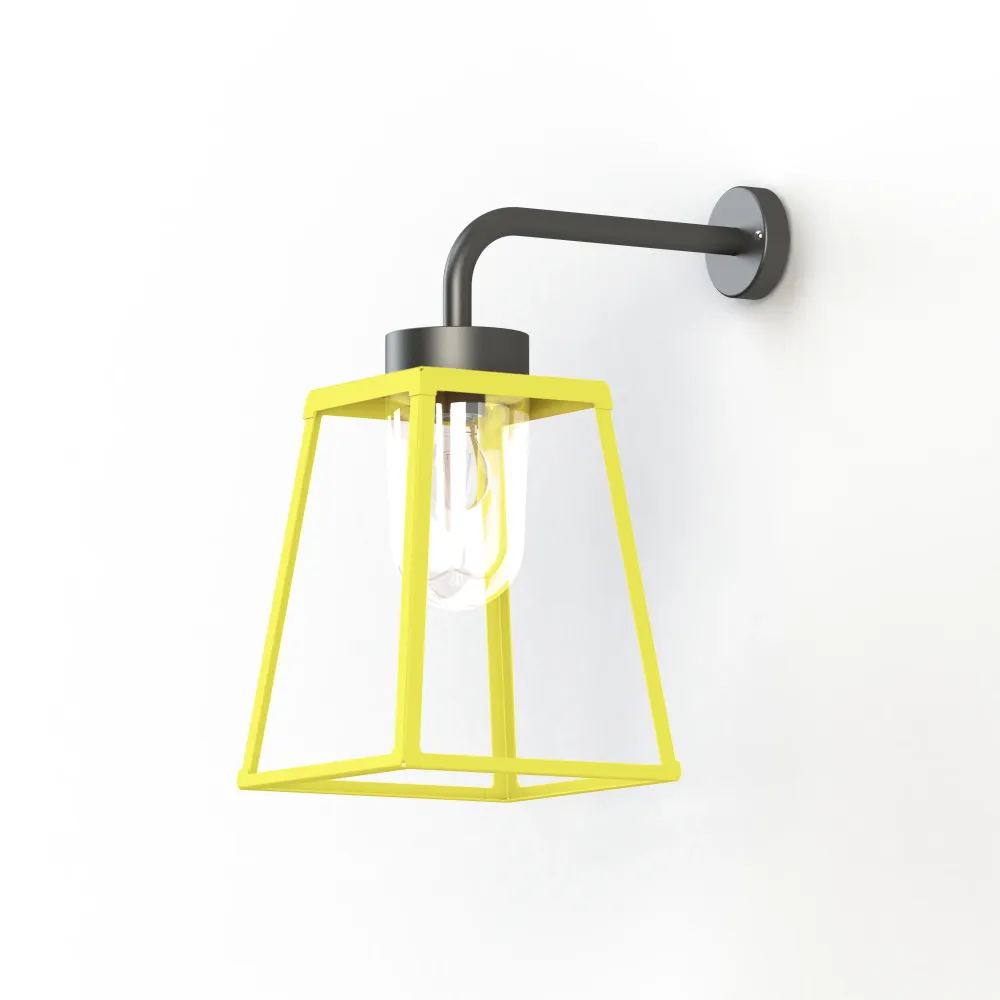 Applique Lampiok 2 N°3 diffuseur clair Jaune soufre 068 - Gris noir 107 178005068