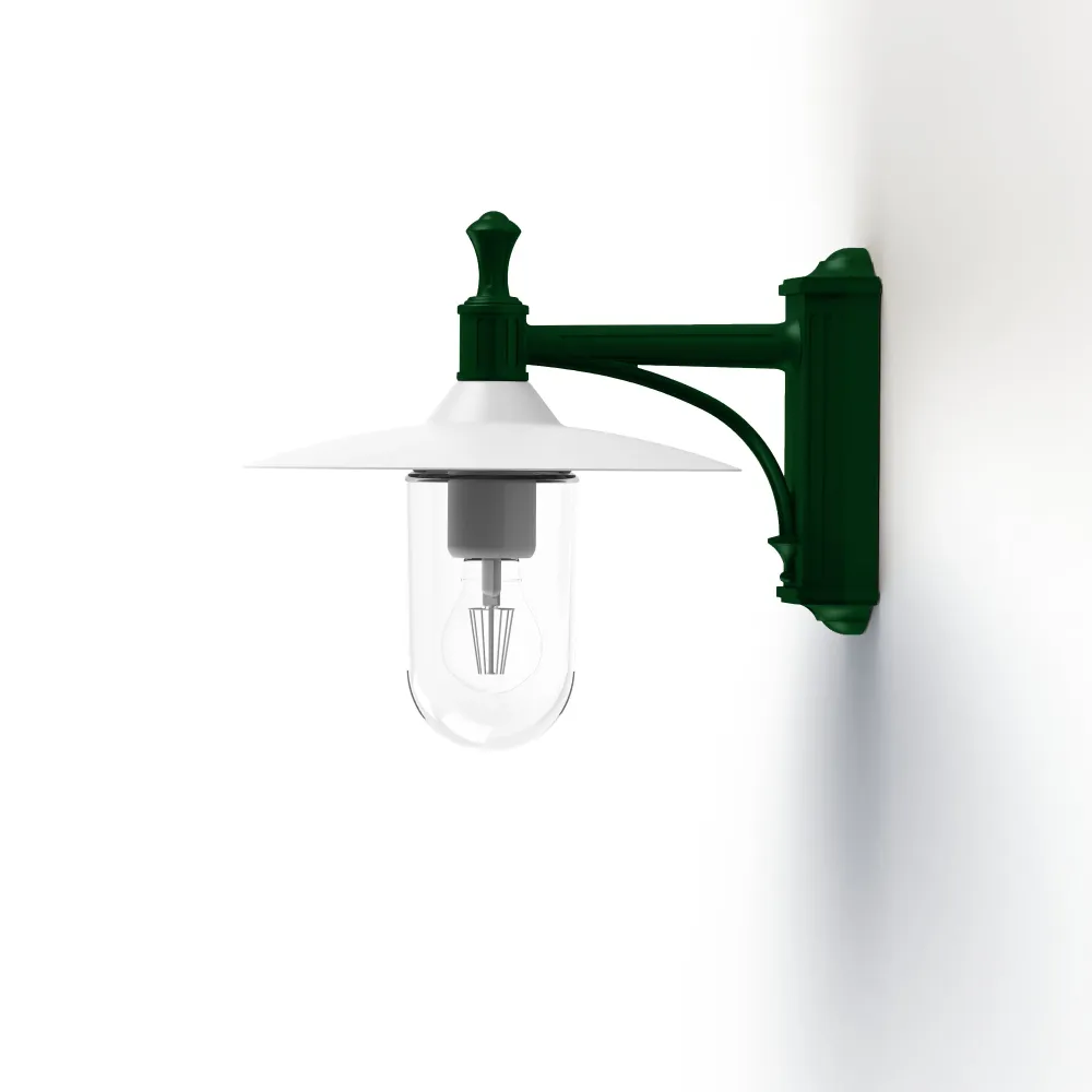 Applique Montana N°3 clair Dôme blanc- Vert sapin 067 139009067