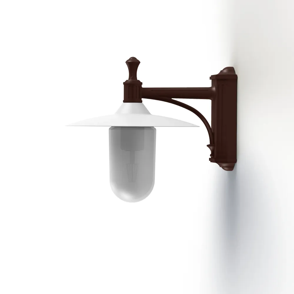 Applique Montana N°3 opale Dôme blanc- Rouille 046 139011046