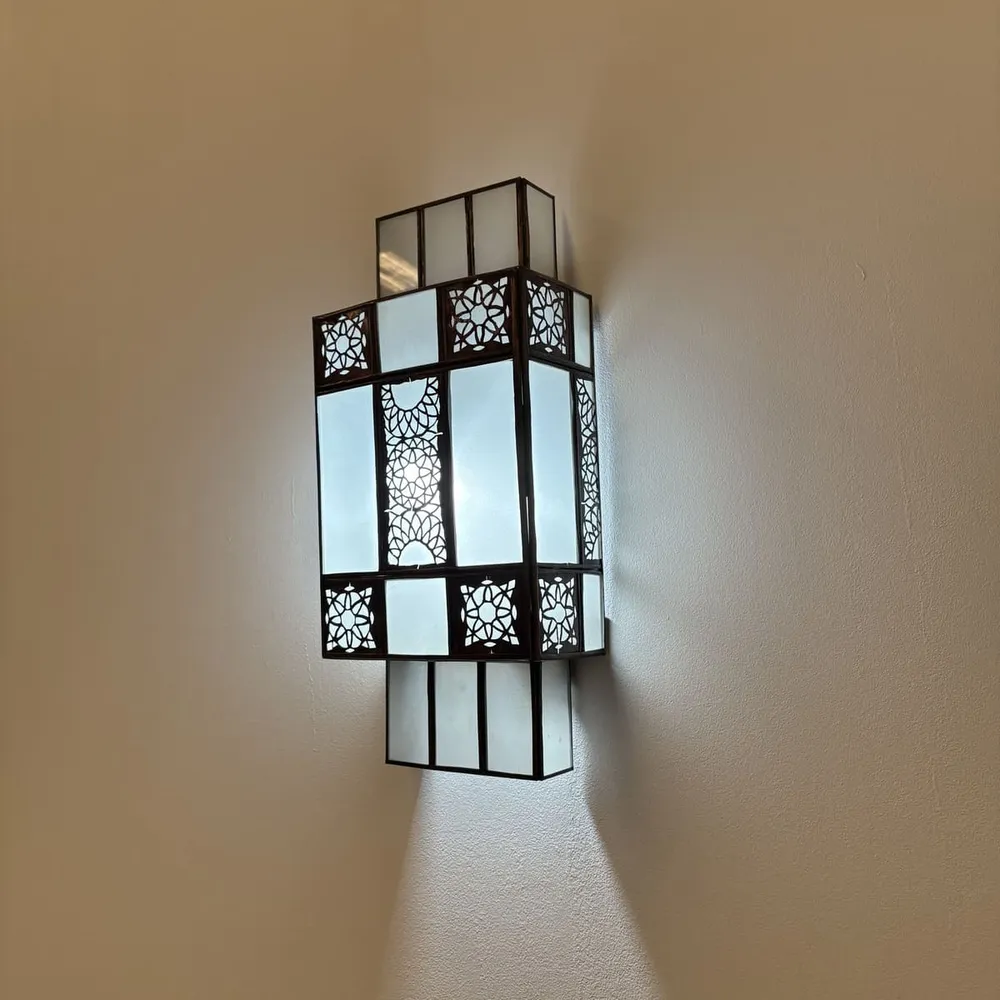 Applique murale classique marocaine en cristal arabe 50x21