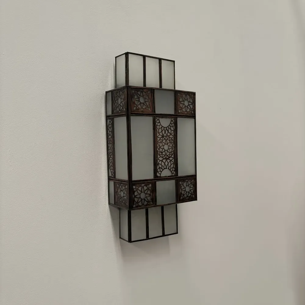 Applique murale classique marocaine en cristal arabe 50x21