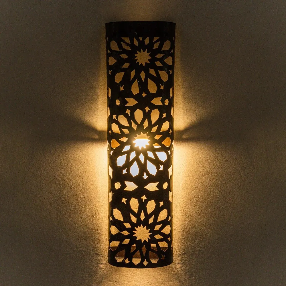 Applique murale en fer arabe allongée 60cm