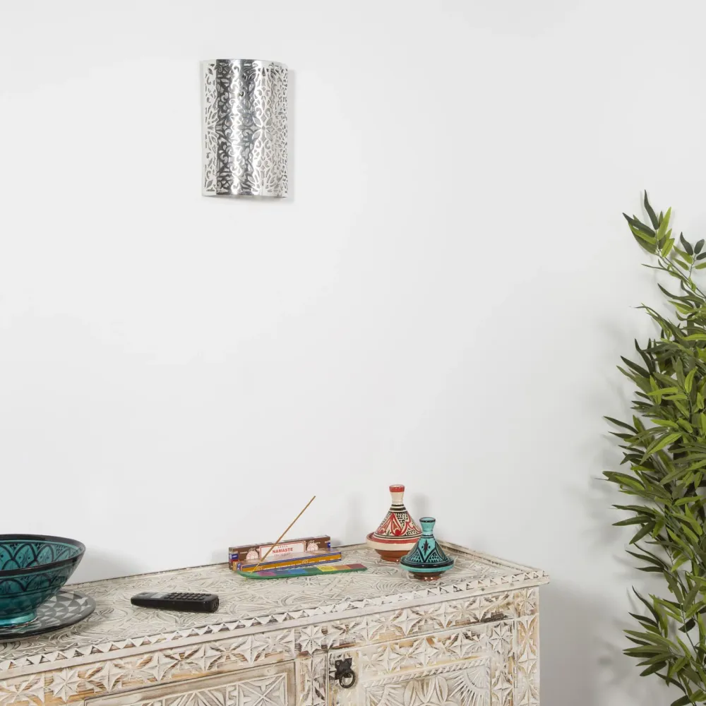 Applique murale marocaine en aluminium Jasima