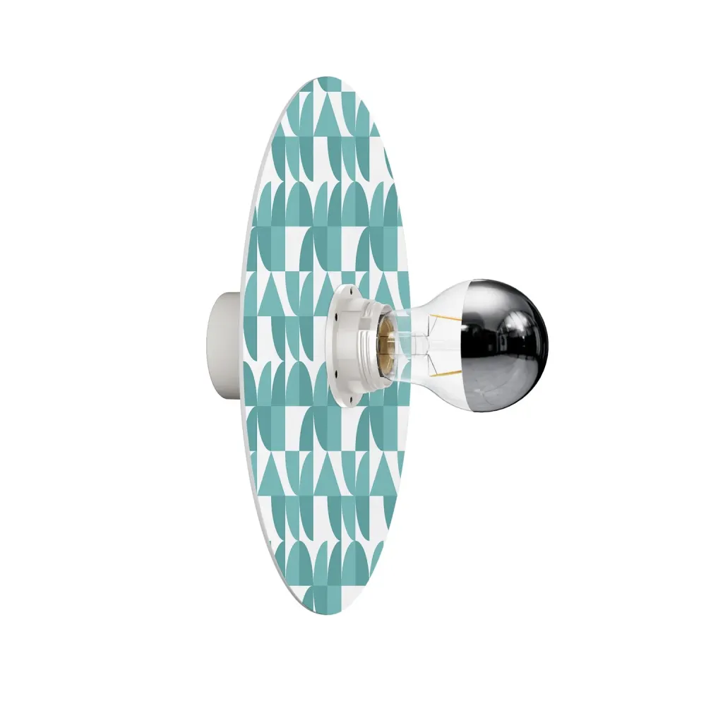 Applique murale ou plafonnier avec abat-jour à motifs géométriques "Kaleidoscope" Géométrie 3 - Imperméable IP44