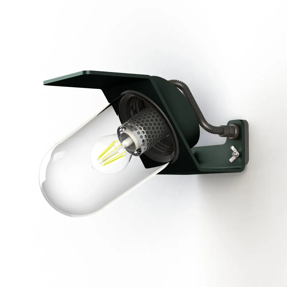 Applique Sherlock T2 N°3 Classe 3 Diffuseur clair Gris 059 154015059