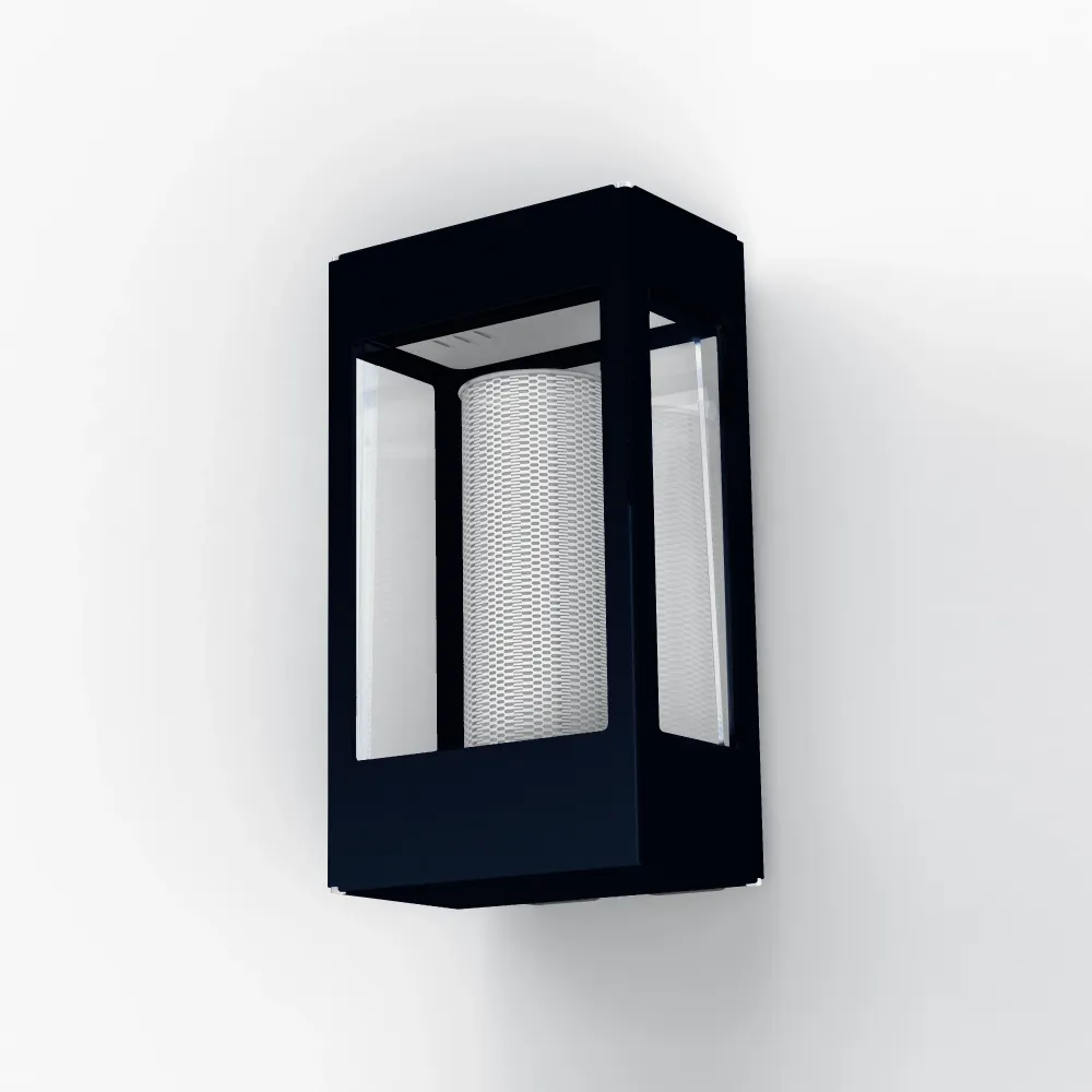 Applique Tétra N°1 E27 Classe 3 Bleu acier 065 162036065