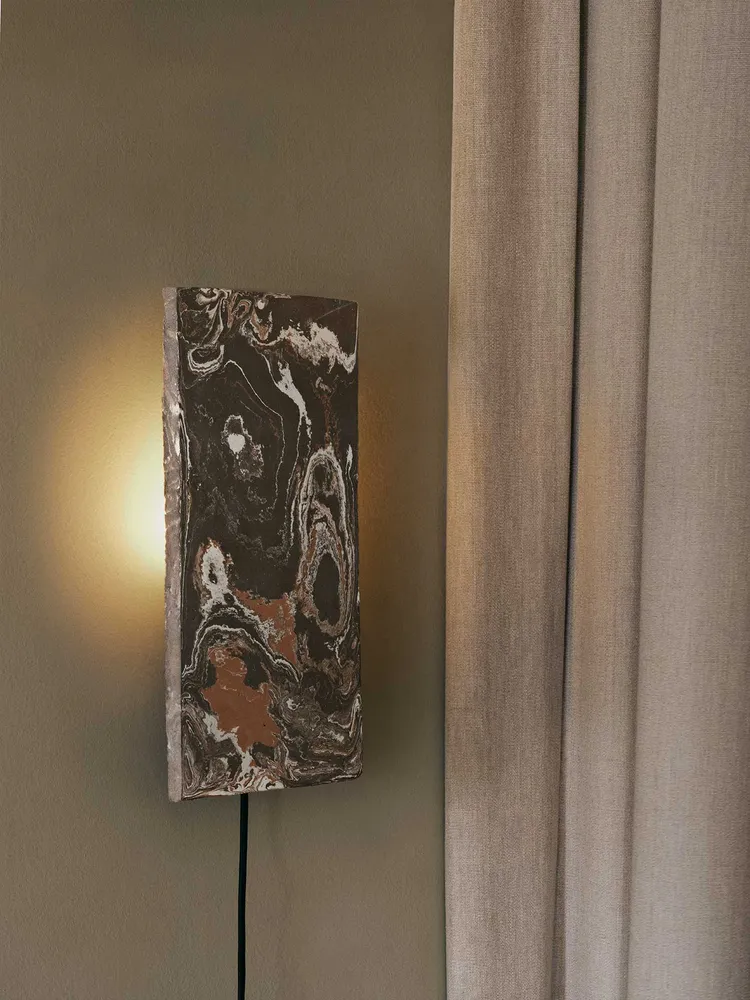 Argilla Wall Lamp - Rectangular - Marble Mocha