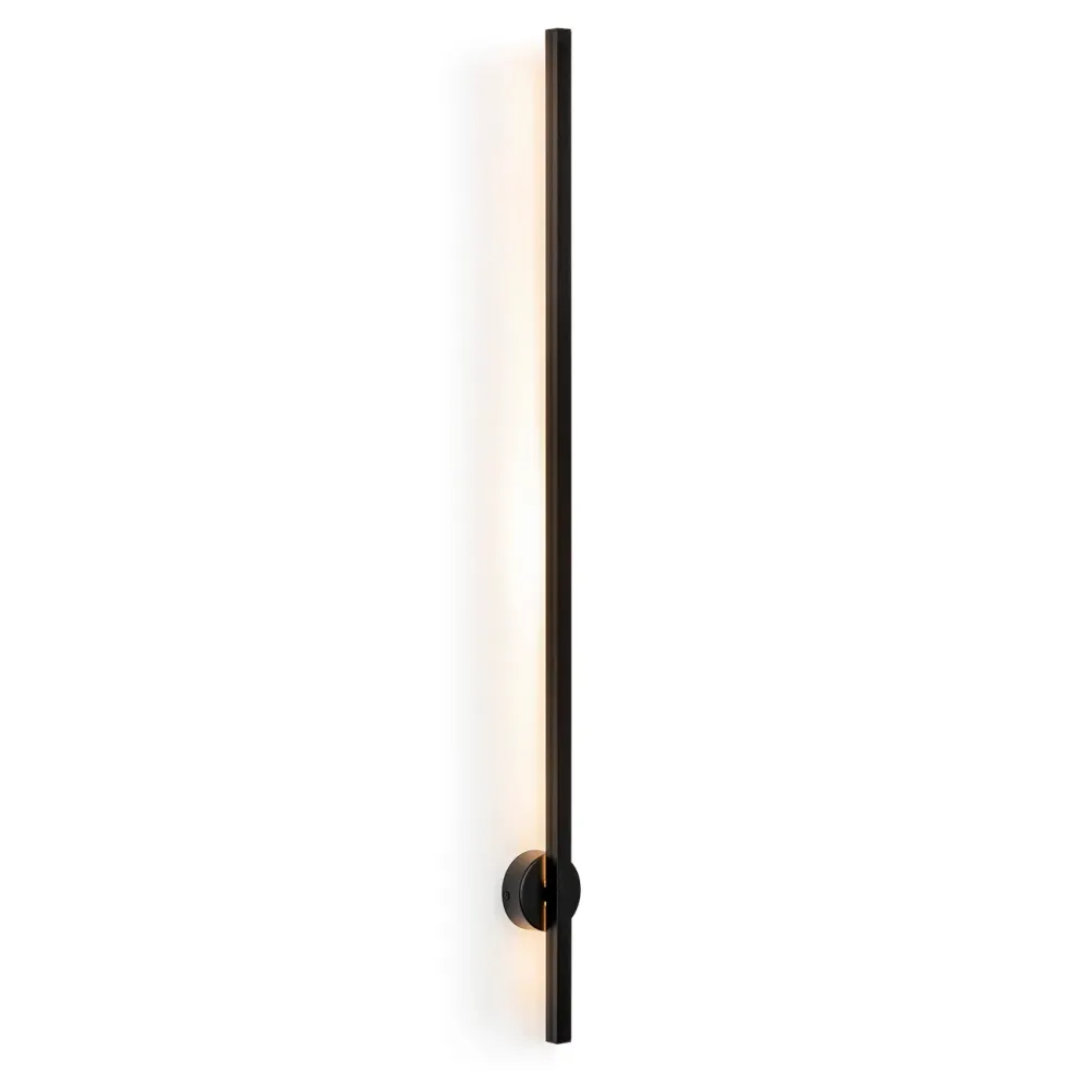 Applique murale Argon Asse 1L, hauteur 100 cm Black