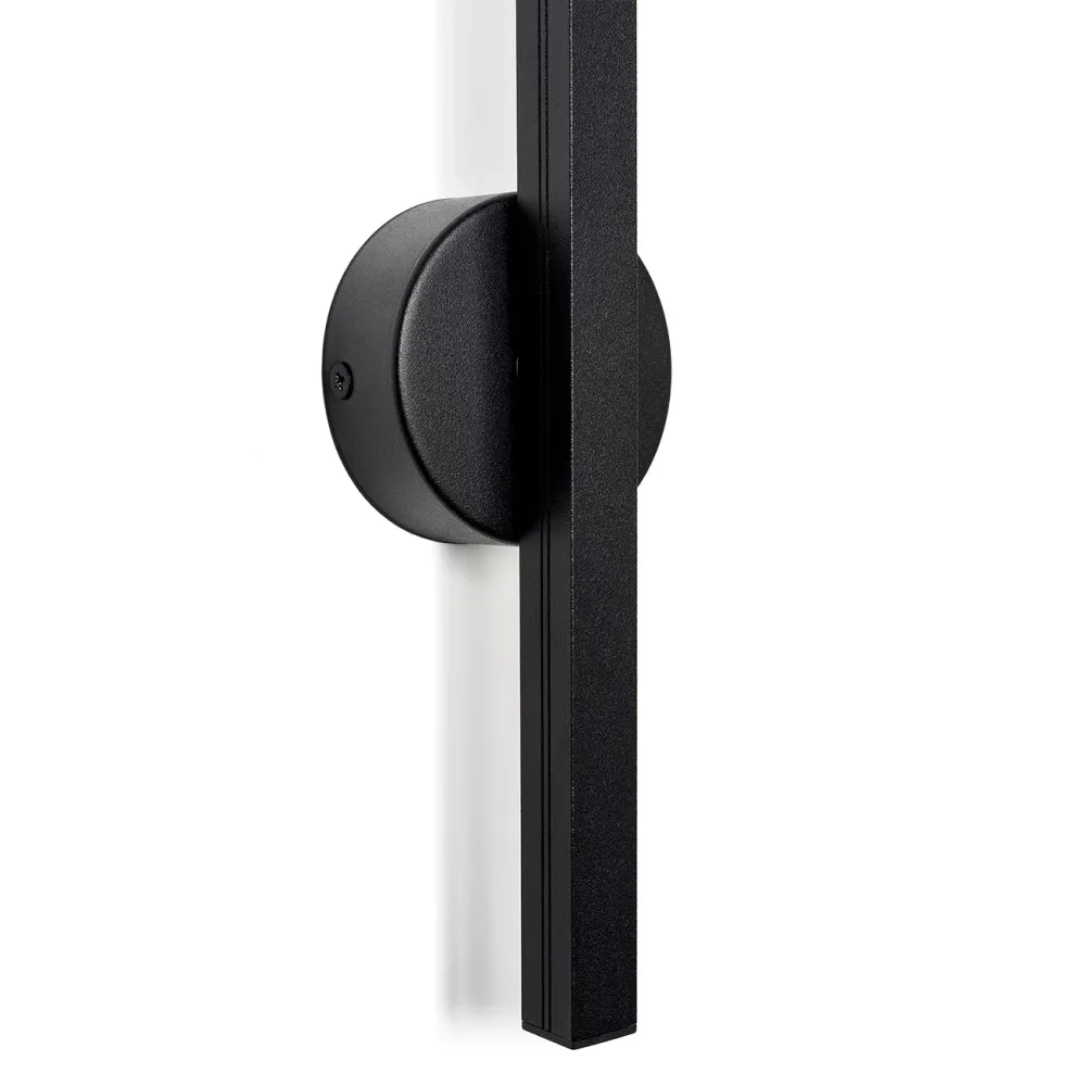 Applique murale Argon Asse 1L, hauteur 100 cm Black