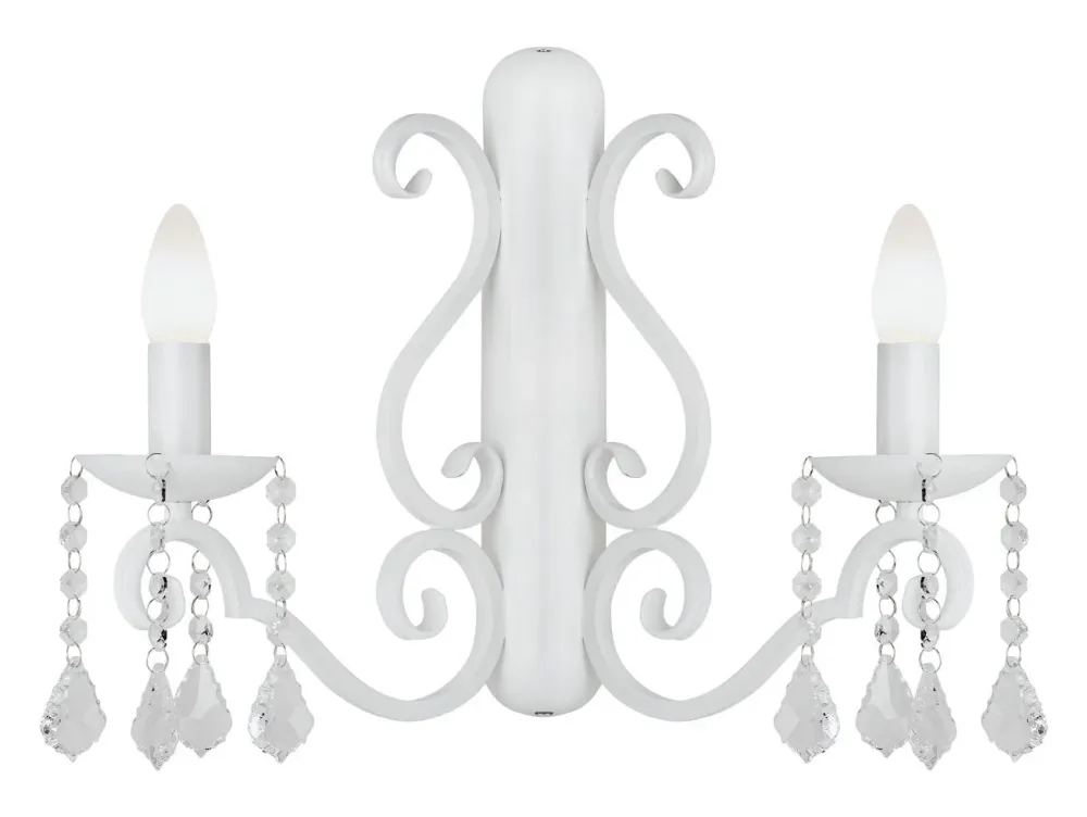 Applique murale Argon Diadema 2L E14 H 33 cm White