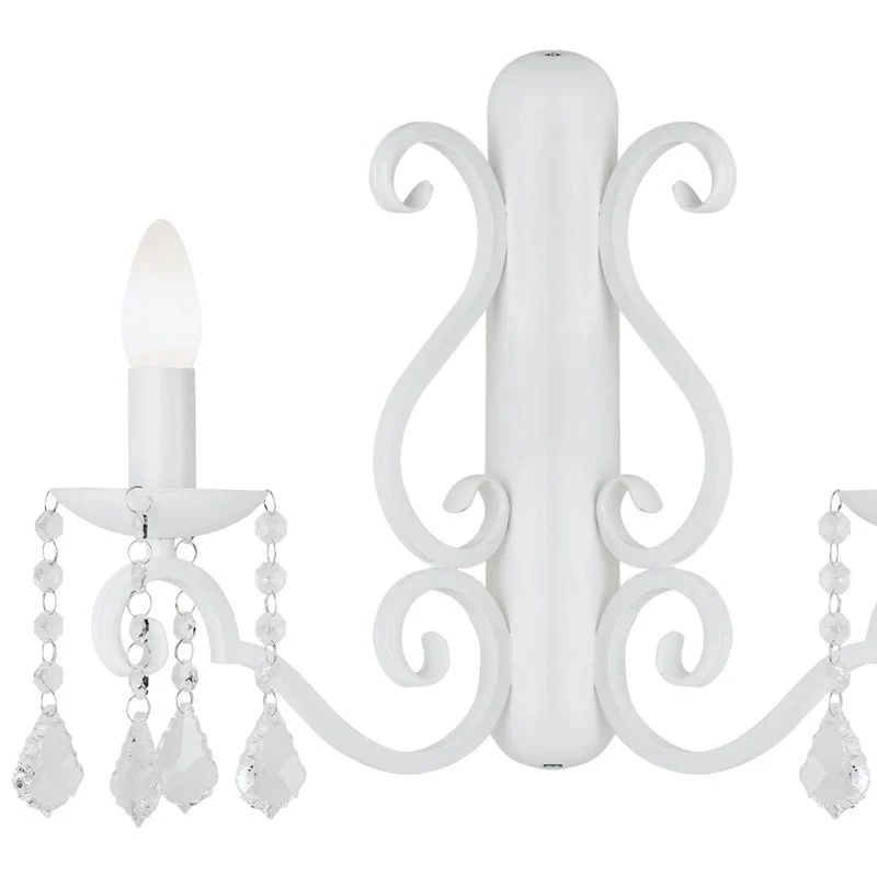 Applique murale Argon Diadema 2L E14 H 33 cm White