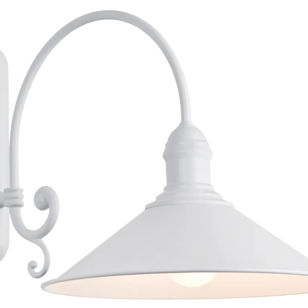 Applique murale Argon Erba 1L E27 H 32 cm White