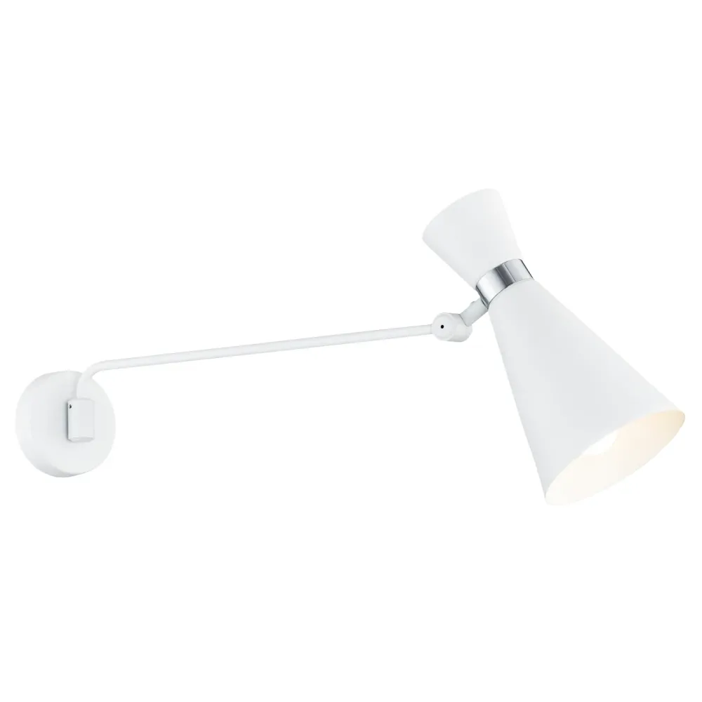 Applique murale Argon Lukka 1L E27 H 26 cm White