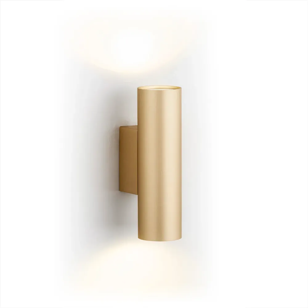 Applique murale Argon Mitos Plus 2L, douille GU10, hauteur 18 cm Brushed