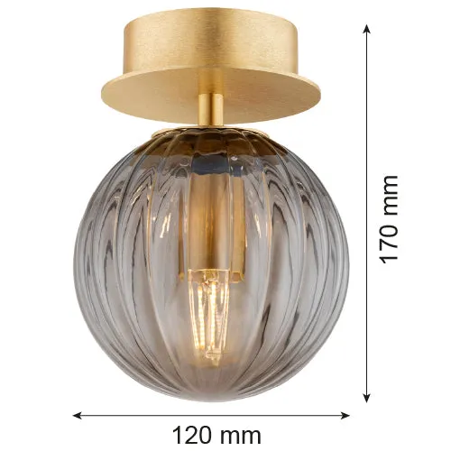 Applique murale Argon Paloma 1L, douille E14, hauteur 17 cm