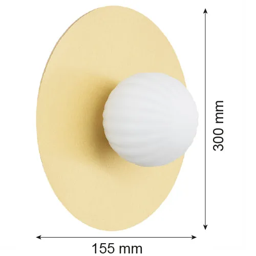 Applique murale Argon Paloma 1L E14 H 30 cm