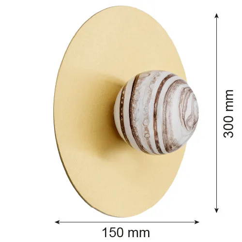 Applique murale Argon Piava 1L E14 H 15cm