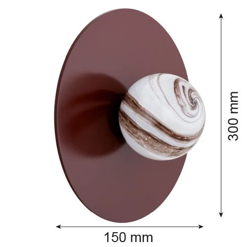 Applique murale Argon Piava 1L E14 H 15cm
