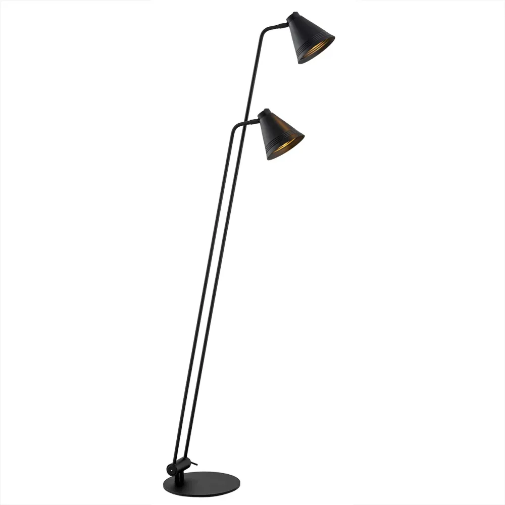 Lampadaire Argon Avalone 2L E27 H 168 cm White