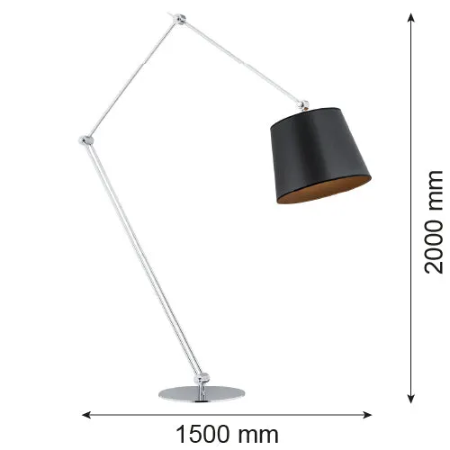 Lampadaire Argon Zakyntos Bis 1L E27 H 200 cm