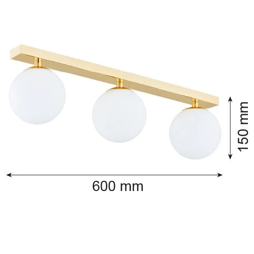 Lampe sur rail Argon Flavio 3L E14 H 15 cm