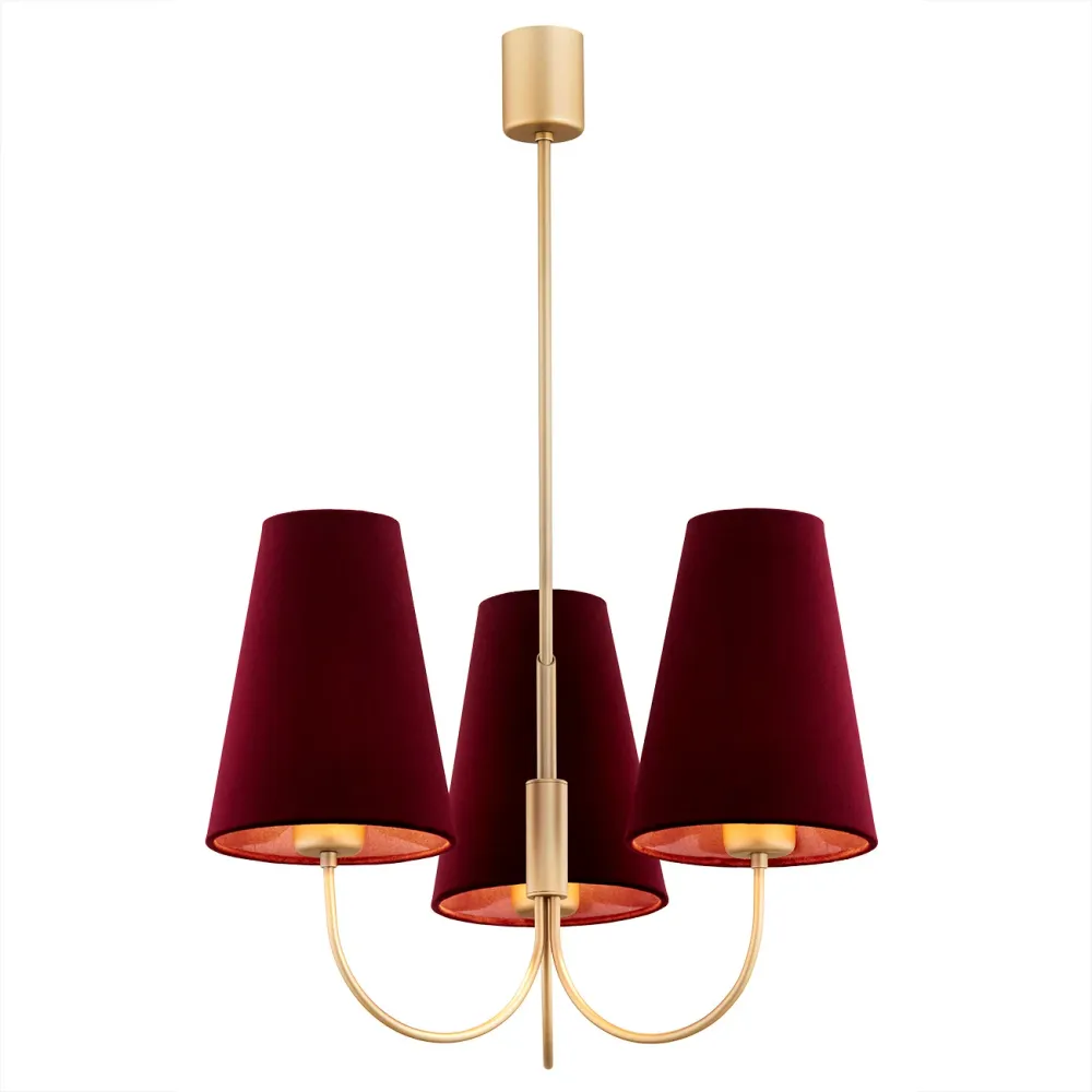 Lustre Argon Safiano 3L E27 H 76cm
