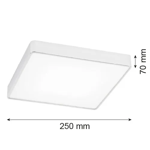 Plafonnier encastré Argon Ontario 2L E27 W 25-45 cm White