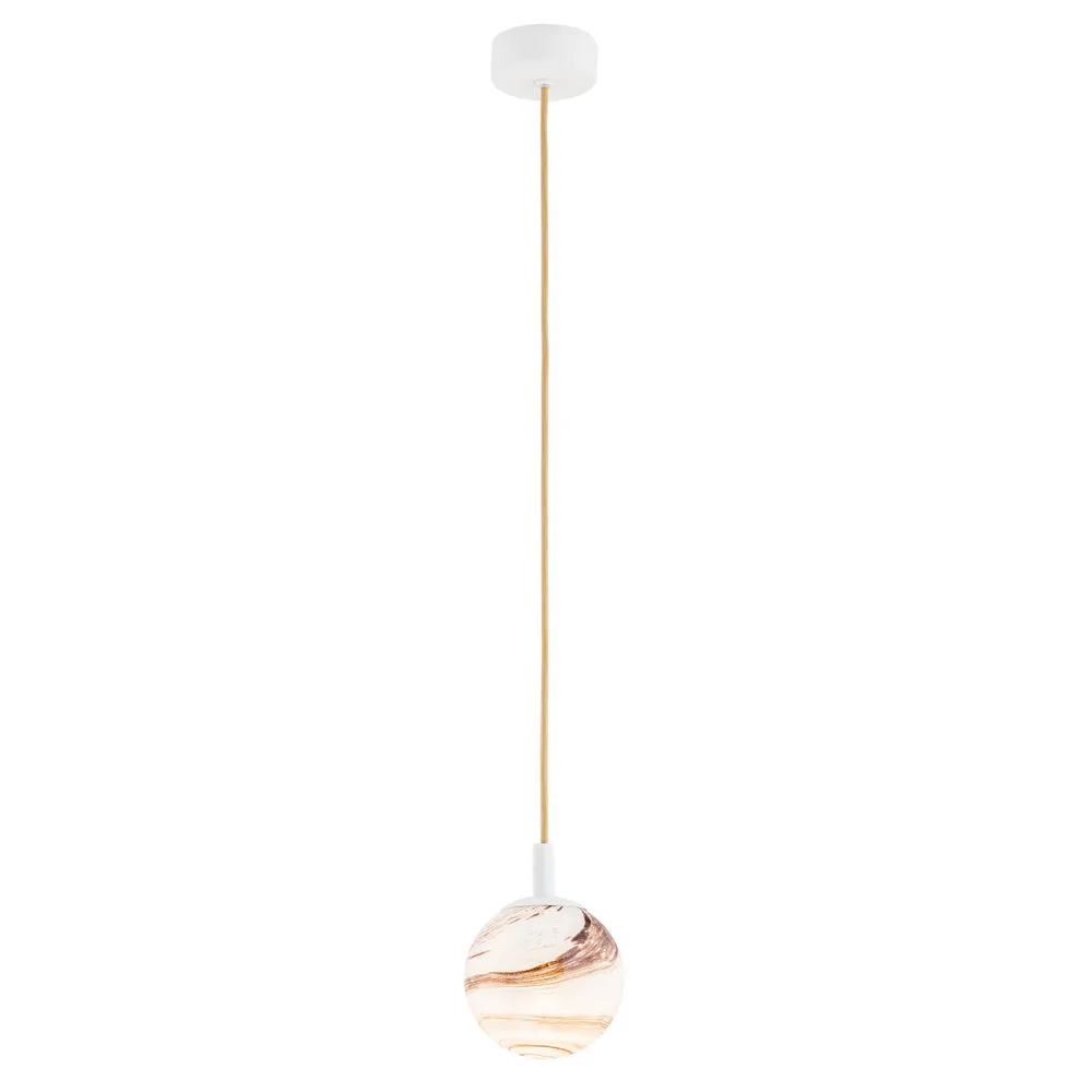 Suspension Argon Almiros 1L, douille E14, diamètre 12 cm