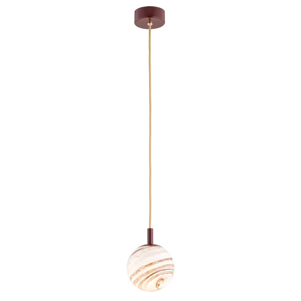 Suspension Argon Almiros 1L, douille E14, diamètre 12 cm