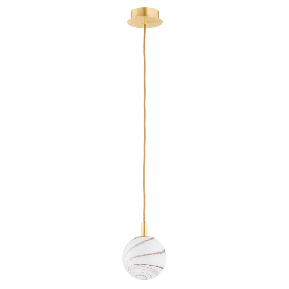 Suspension Argon Almiros 1L, douille E14, diamètre 12 cm