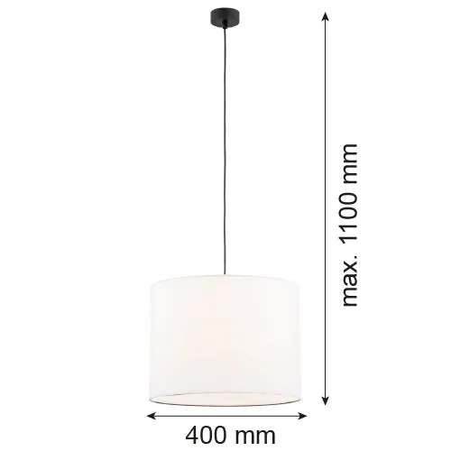 Suspension Argon Hilary 1L E27 H 110 cm
