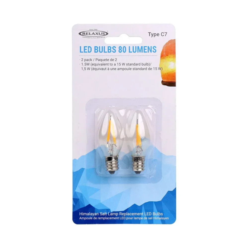Déco Maison - Lampe de Sel de l'Himalaya - Ampoules Transparentes de Rechange Arômes & Évasions