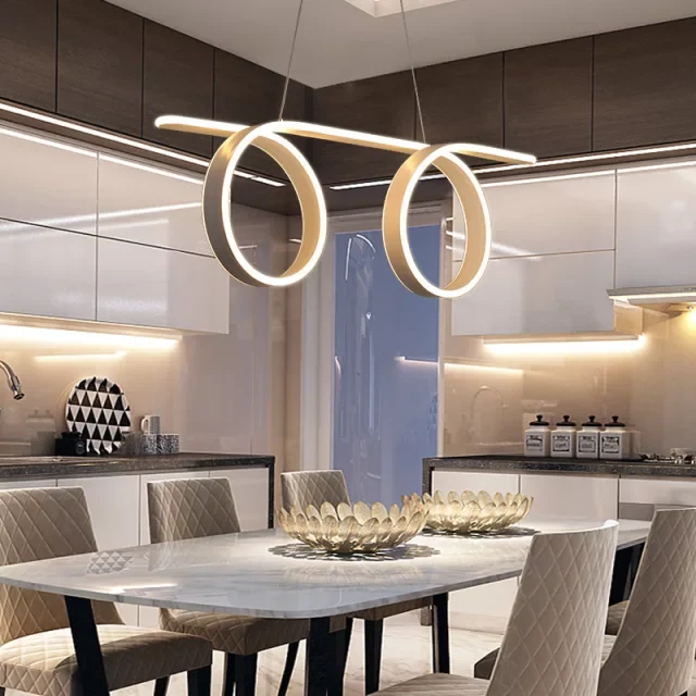 Art lumineux LED moderne nordique