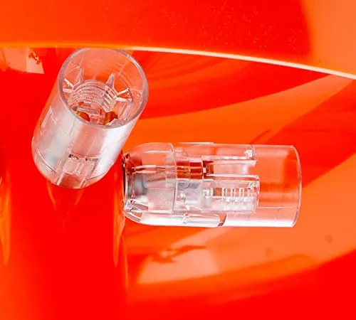Artemide Nessino Orange. Lampe de table avec abat-jour. Luminaire en polycarbonate à émission de lumière diffuse. Fabriqué...