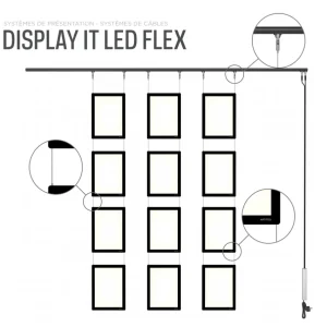 Kit de suspension pour display-it FLEX - Artiteq