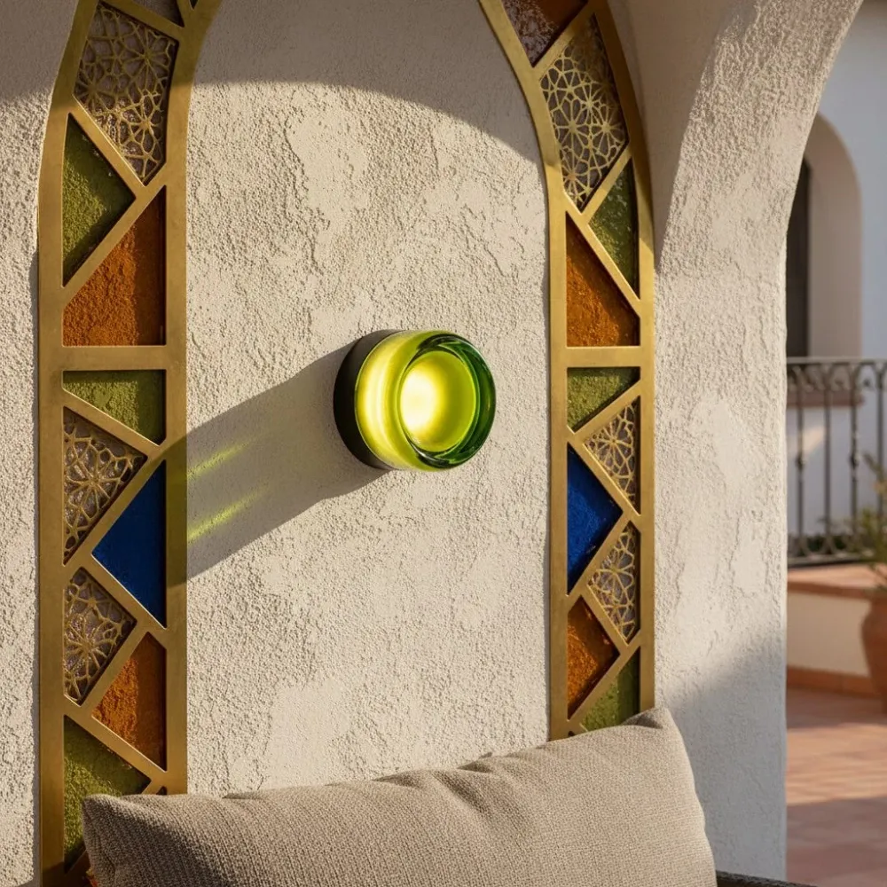 Applique murale en verre à dômes modernes Bracken avec LED et reliefs At Ease Home Life