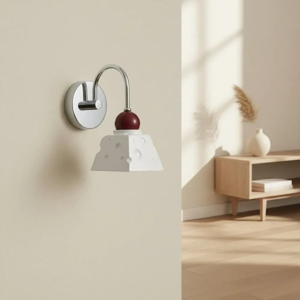 Lampe murale en résine au fromage moderne Elmer At Ease Home Life