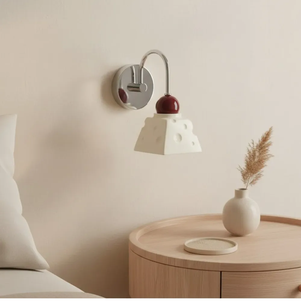 Lampe murale en résine au fromage moderne Elmer At Ease Home Life