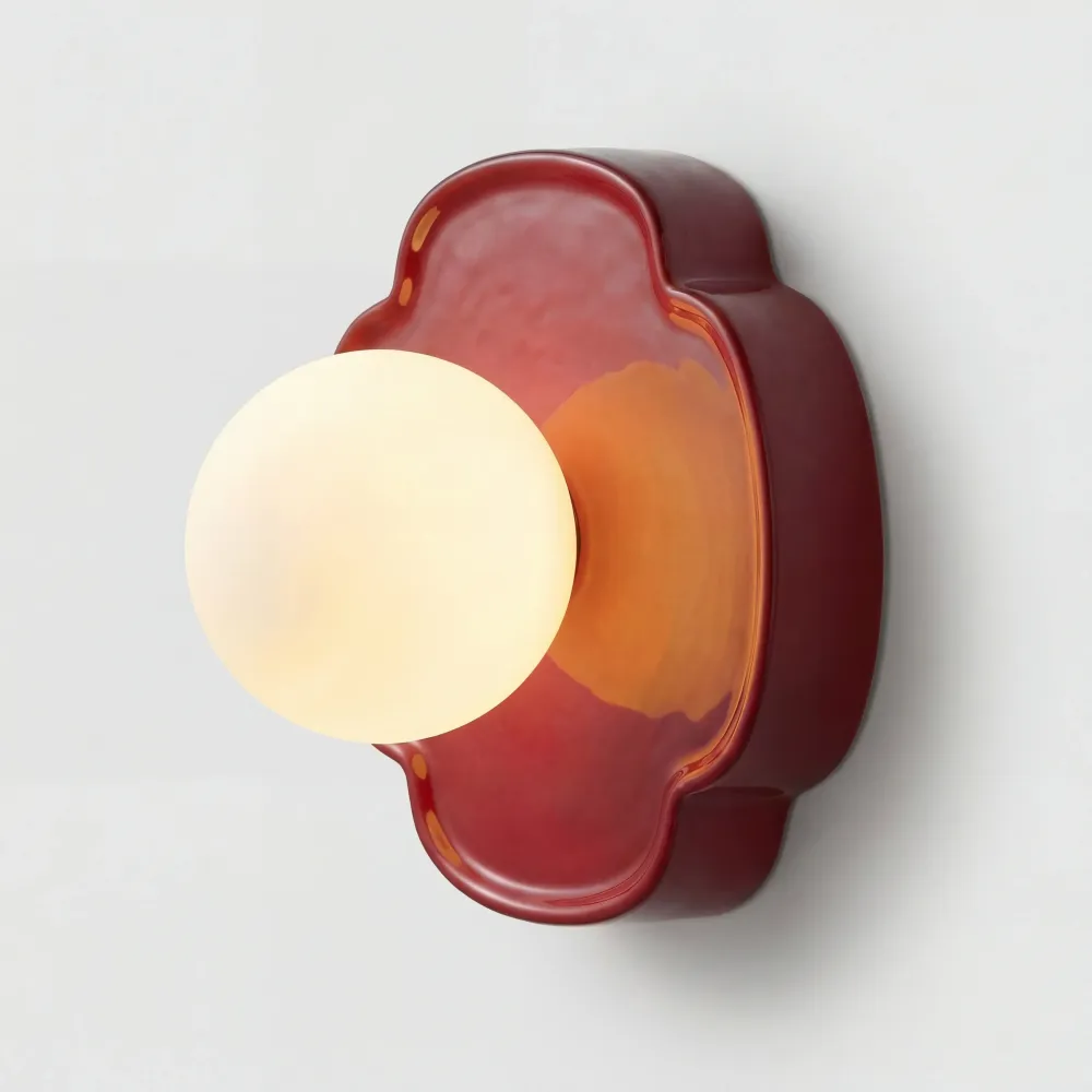 Lampe murale sphérique en résine moderne Elowen At Ease Home Life