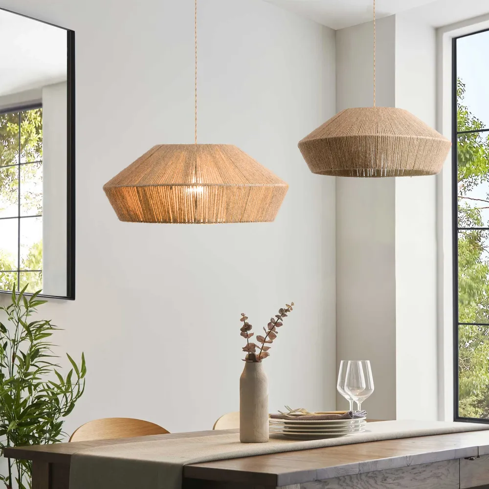 Lampe à suspension en corde tressée Agathe At Ease Home Life