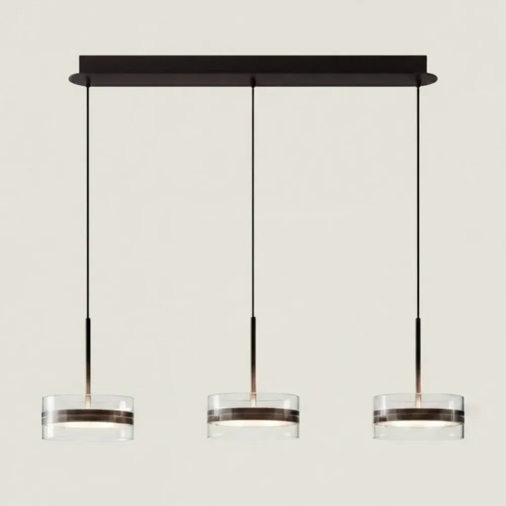 Suspension LED circulaire moderne Kirelix Noir At Ease Home Life