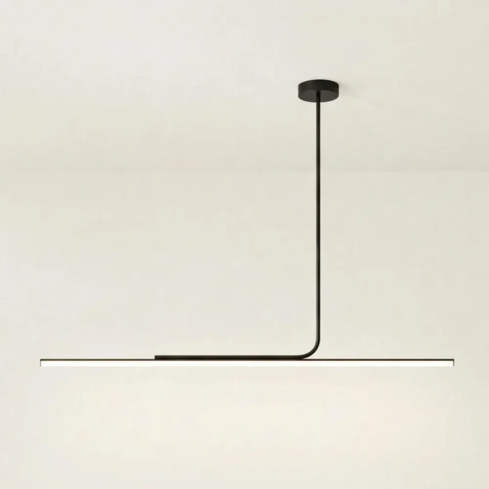 Suspension linéaire moderne et simple Yarina Noir At Ease Home Life