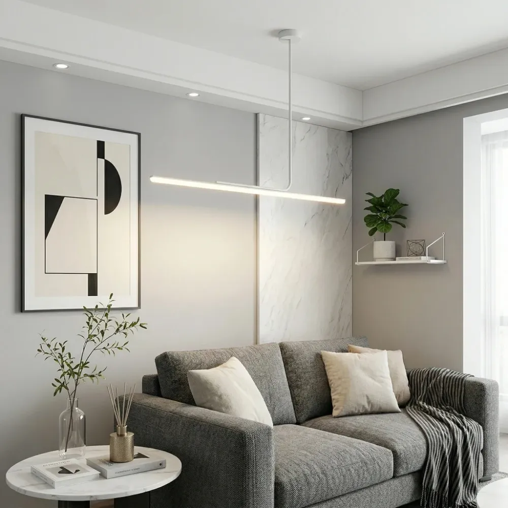 Suspension linéaire moderne et simple Yarina Noir At Ease Home Life