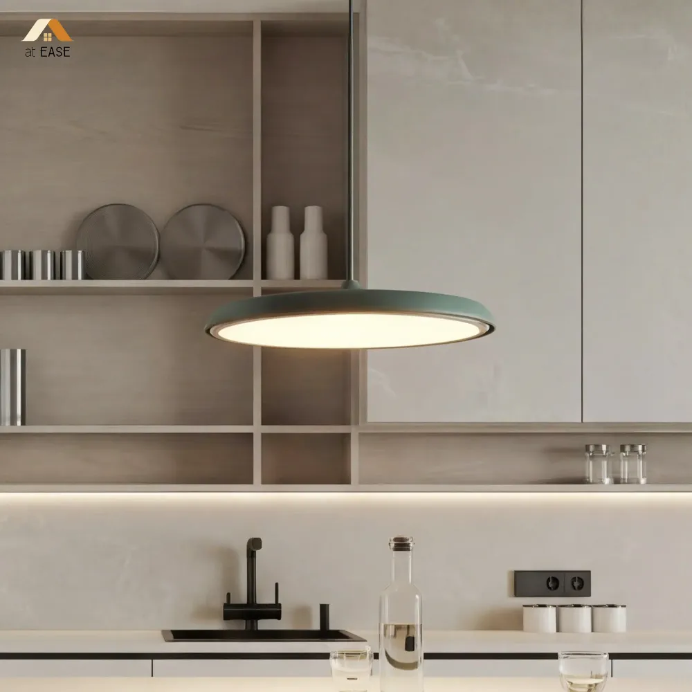 Suspension métallique réglable Avery Macaron Blanc At Ease Home Life