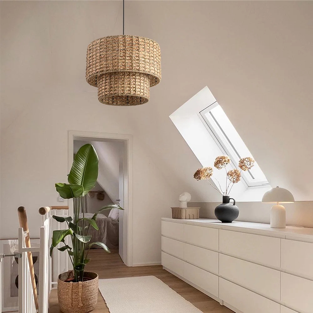 Suspension en paille double couche Moore At Ease Home Life