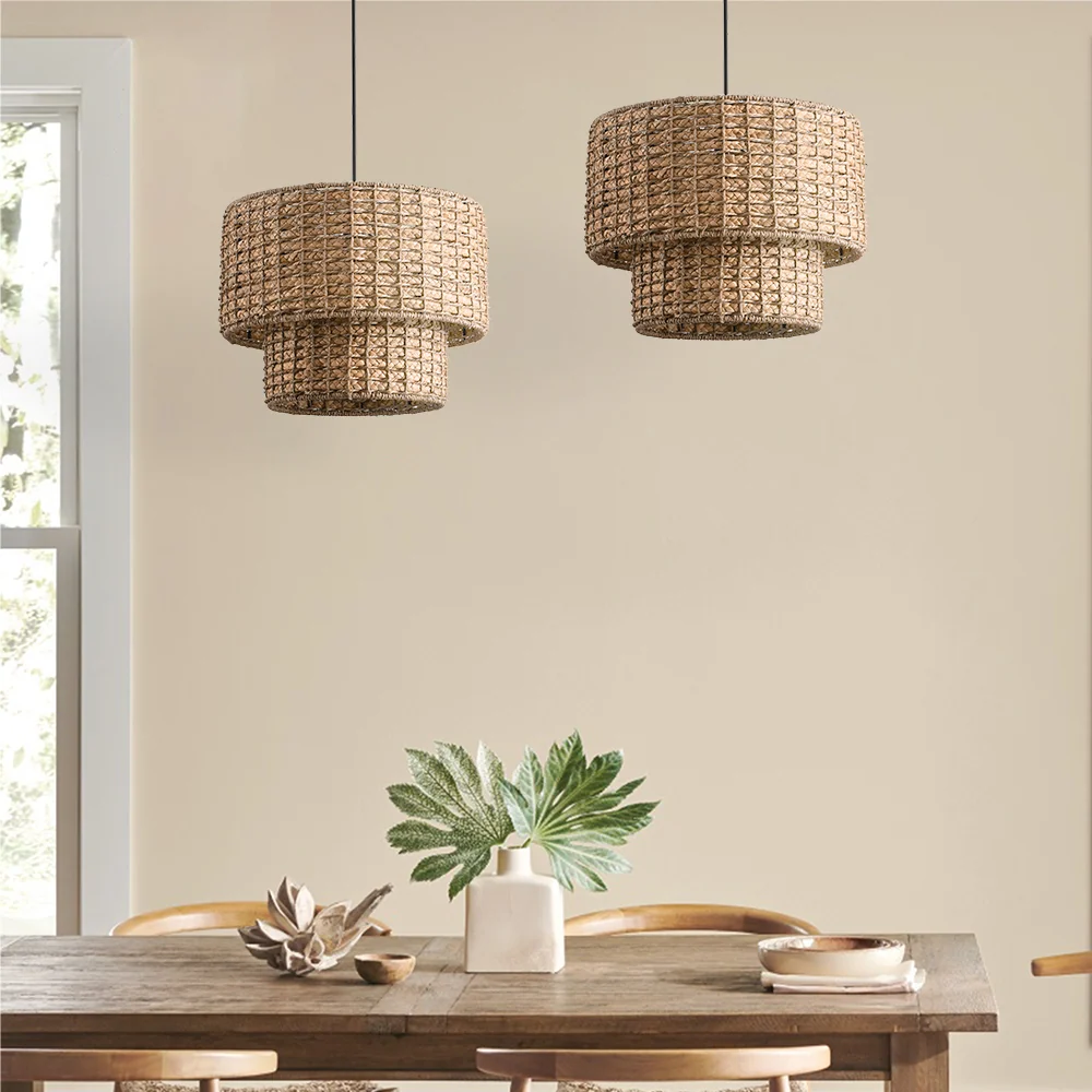 Suspension en paille double couche Moore At Ease Home Life