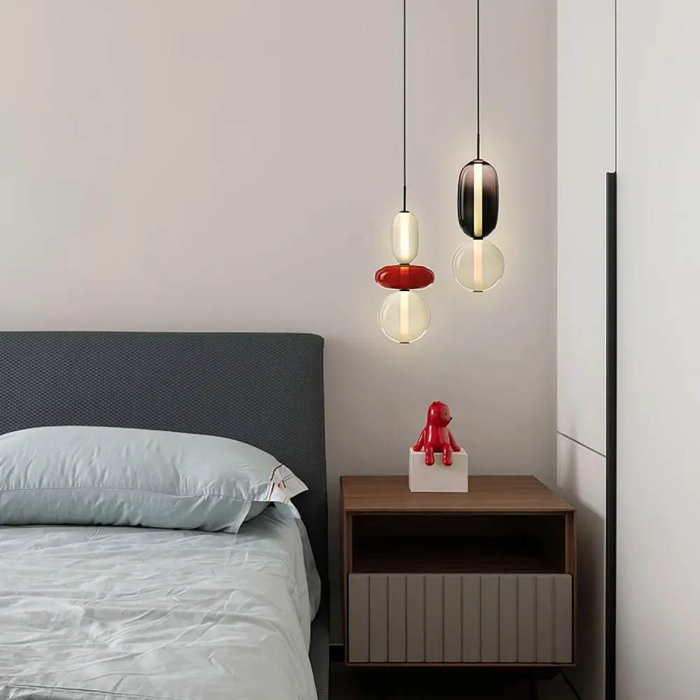 Vesa Nordic Lustre en Verre Cristallisé Blanc At Ease Home Life