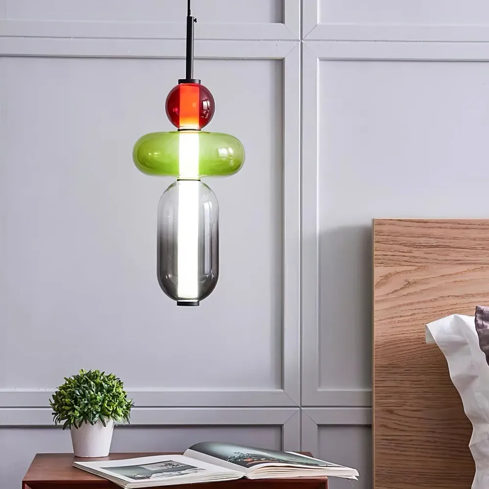 Vesa Nordic Lustre en Verre Cristallisé Blanc At Ease Home Life