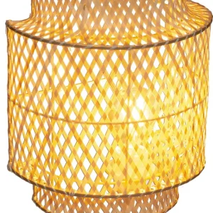 Atmosphera Applique Liby Bambou naturel - Dia 23 cm - Lampe